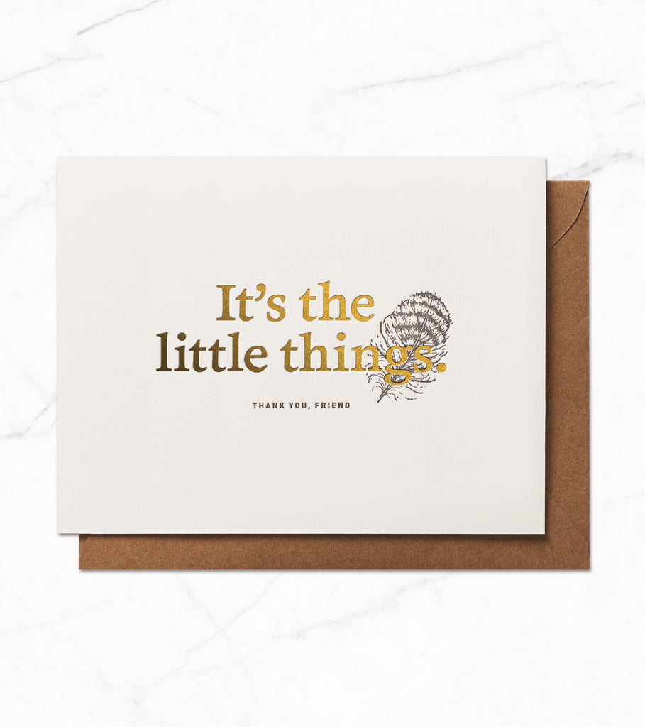 It's the little things