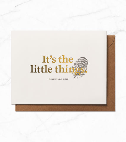 It's the little things