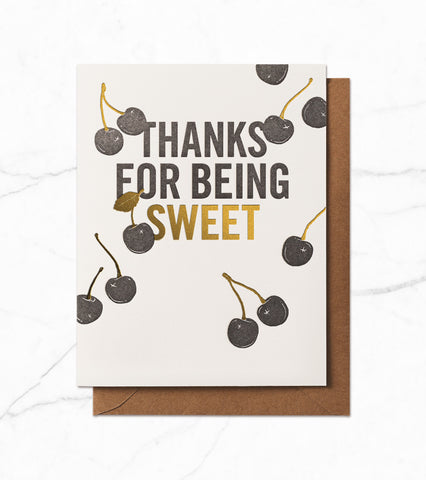 Thanks for being sweet